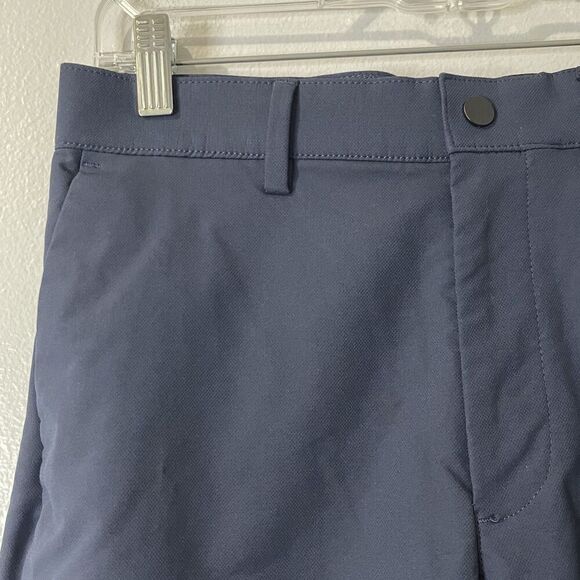 BANANA REPUBLIC City Pants Men’s Size 29x30 Navy Blue Slim Fit Tech Active - Picture 2 of 7